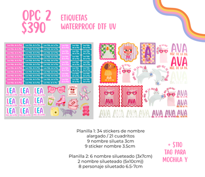 Etiquetas Princess DTF UV