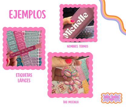 Etiquetas Princess DTF UV