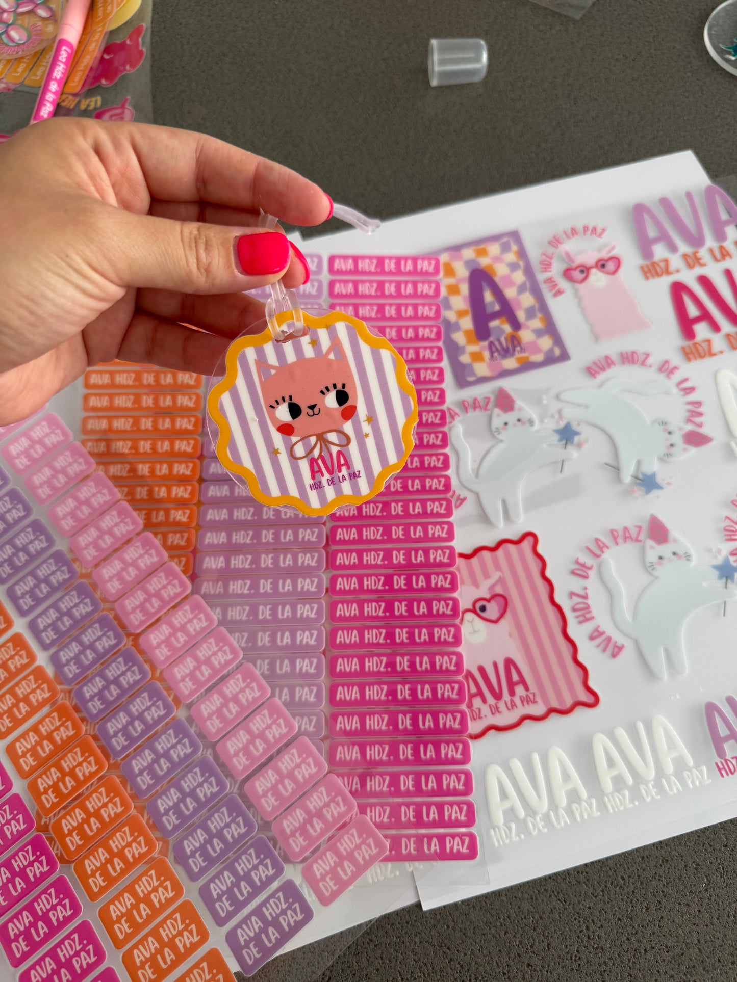 Etiquetas Girly  Party Animals  DTF UV