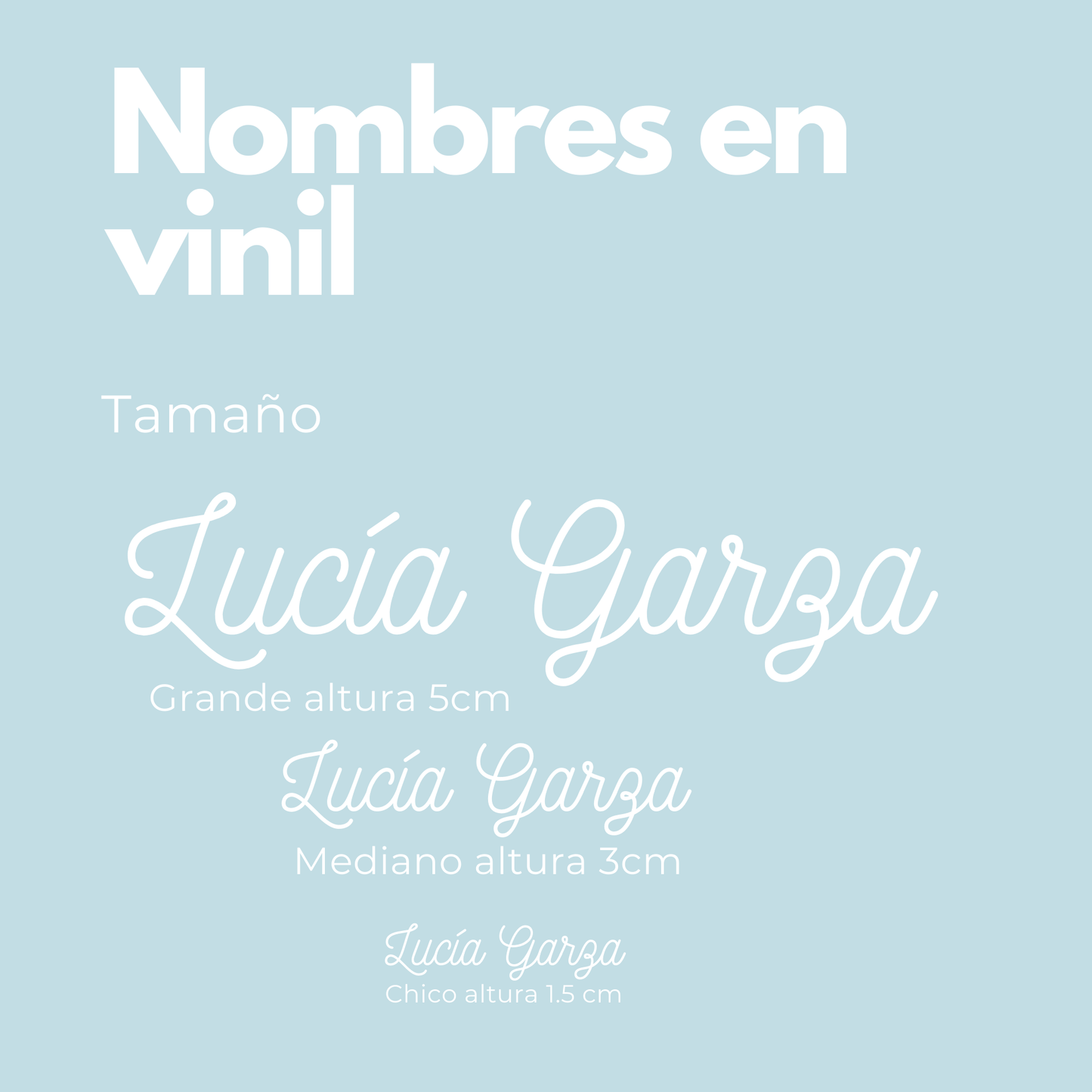 Nombres en vinil