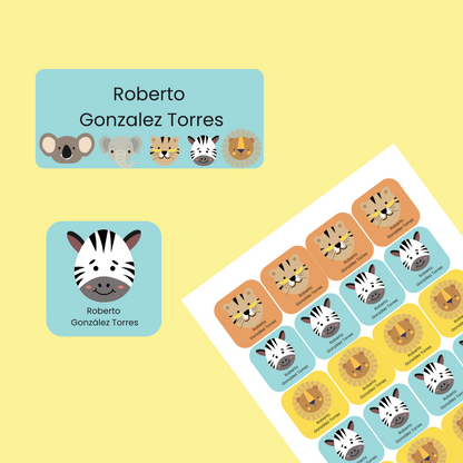 Etiquetas wild animals